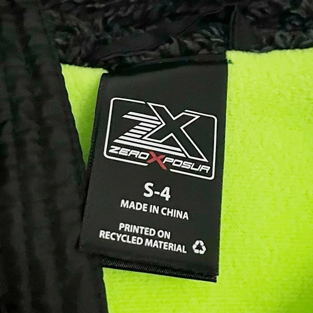 ZeroXposur • NWT Black and Bright Green with Camo Accent Coat